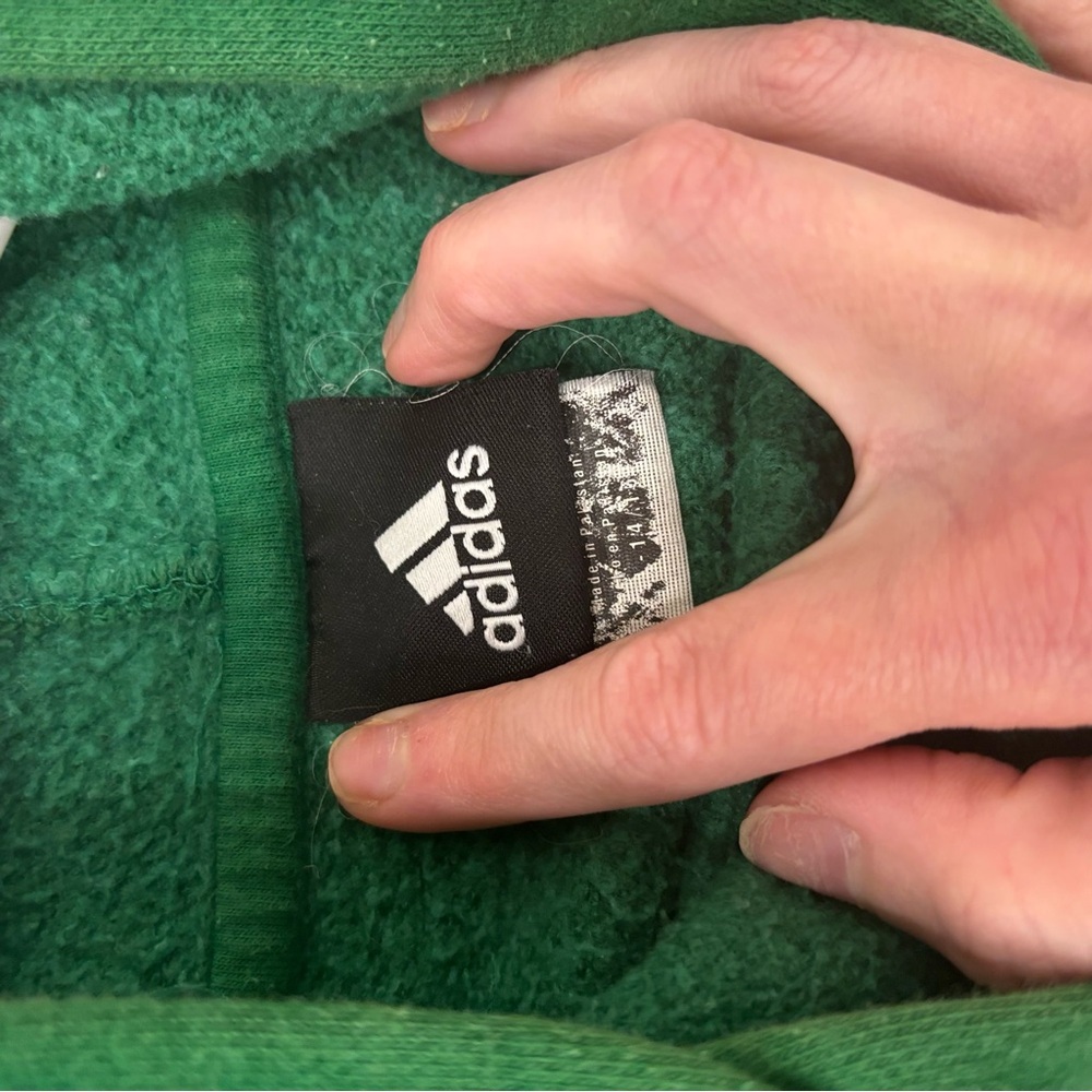 Vintage Adidas Youth Celtics Sweatshirt Hoodie (L 14-16) perfect for NBA finals! - Picture 4 of 5